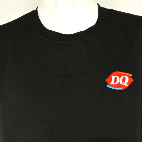 DAIRY QUEEN Black Sweatshirt Employee Uniform Shirt Size M Medium - Picture 3 of 10